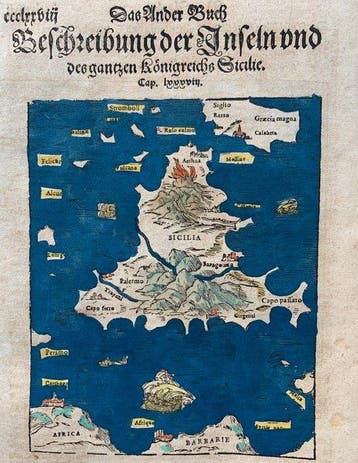 Italië - Sicilië, Elba; Sebastian Münster - Beschreibung der, Nieuw