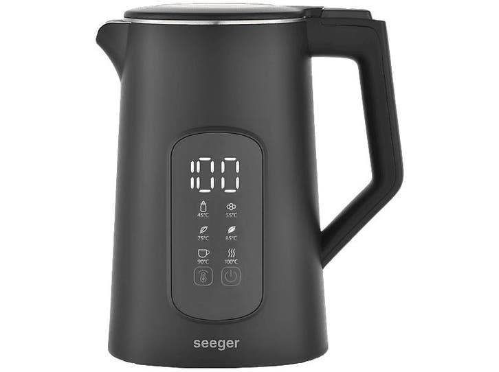 Seeger -   Waterkoker Zwart, Witgoed en Apparatuur, Waterkokers, Nieuw, 1 tot 2 liter, Verzenden