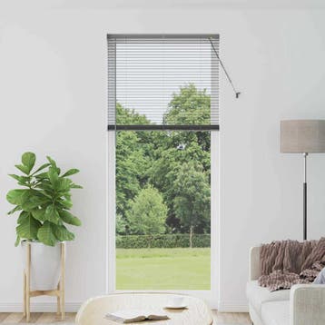 vidaXL Venetiaanse jaloezieën Donkergrijs 220 x 95 cm, Verzenden, Nieuw, Grijs