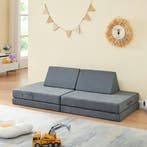 Speelbank Norhulta 5-delig kinderbank 150x66x45,5 cm grijs [, Verzenden, Nieuw