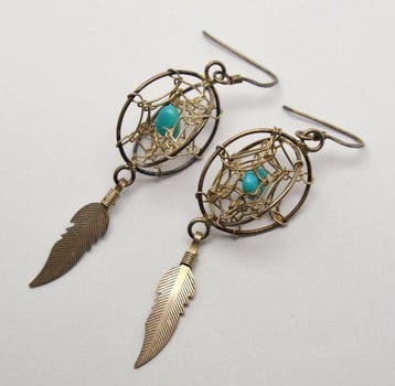 Navajo oorbellen 925 zilver - Verenigde Staten (Zonder