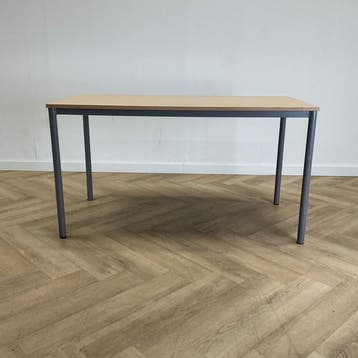 Galvanitas kantinetafel / schooltafel 140x70 cm, beuken -, Ophalen of Verzenden, Gebruikt, Bureau