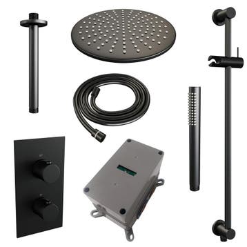 Brauer Black Carving Thermostatische Regendoucheset Inbouw -, Ophalen of Verzenden, Nieuw