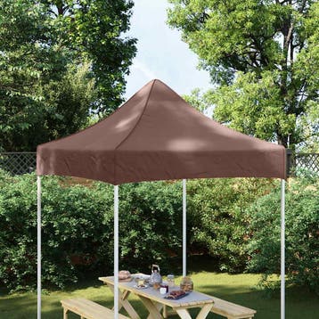 vidaXL Partytentdak 270 g/m² 2x2 m bruin, Verzenden, Nieuw, Partytent