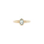 Ring met aquamarijn 9 kt, Sieraden, Tassen en Uiterlijk, Ringen, Ophalen of Verzenden, Nieuw