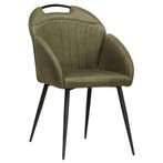 Stoelen | BELIZE | Microvezel/Metaal | Moss | Zwarte Poten |, Verzenden, Nieuw in verpakking