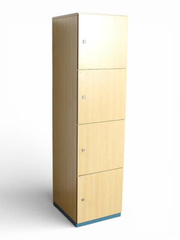 Steelcase lockerkast, vrijstaand, 154x45,5x40 cm, beuken, Ophalen of Verzenden, Gebruikt