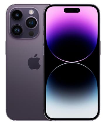 APPLE Iphone 14 Pro 128GB Purple, Paars, Refurbished, Ophalen of Verzenden, 8 GB