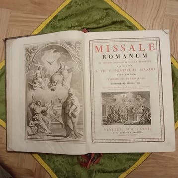 Ballenios venetiis - Missale Romanum - 1825