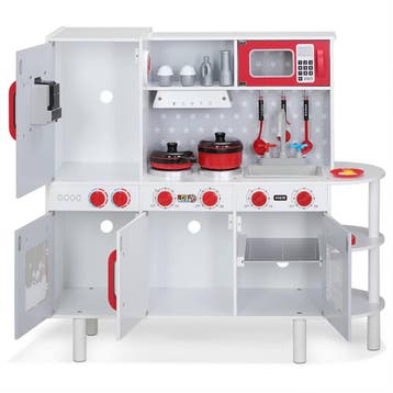 Kinderspeelkeuken hout 38 delig (Speelgoed, Recreatie), Verzenden, Nieuw