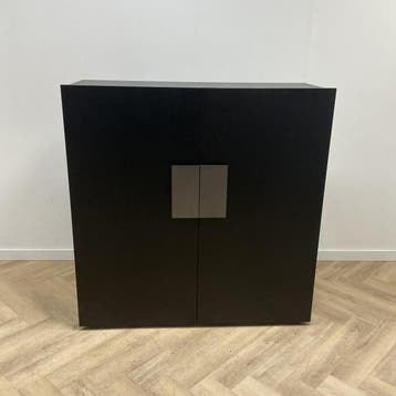 Casamilano Quadro design kast (hxbxd) 142x140x53 cm, zwart, Ophalen of Verzenden, Gebruikt