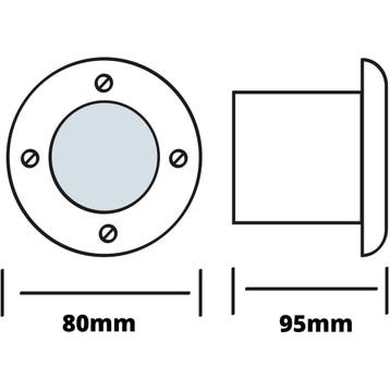 LED Grondspot - Aruz - Inbouw Rond - 3W - Waterdicht IP67 -, Ophalen of Verzenden, Nieuw, Vloerspot of Grondspot, Led