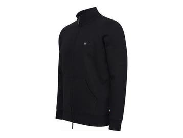 Veiling - Cappuccino Italia Fleece Zip Jack Zwart - M, Kleding | Heren, Nieuw
