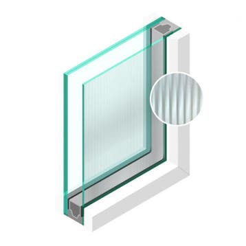 Dubbel glas Figuur Canale blank 4mm - sp - 33.1, Ophalen of Verzenden, Nieuw