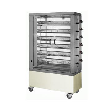 GGM Gastro | Gas kippengrill - 34,8kW - 6 spitten voor 36 |, Verzenden