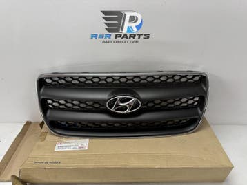 Grille met Logo - Zwart   Chome lijst - Hyundai Sante F..., Verzenden, Nieuw