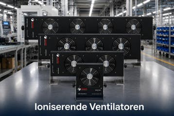 Ioniserende ventilatoren voor werkplekken