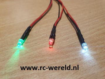 rc boot led 5 tot 12V  rood, groen of wit (verzending €1,75), Ophalen of Verzenden, Nieuw