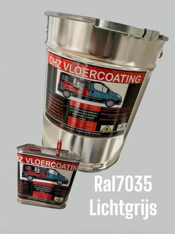 2K Epoxy Werkplaats vloercoating 10L Garagevloer Lichtgrijs, 10 tot 15 liter, Verzenden, Nieuw, Verf