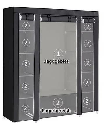 Draagbare stoffen kledingkast 150×45×175 cm, Verzenden, Nieuw