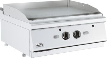Combisteel Bakplaat | Gas | Chroom | 13kw | Glad | 800x700x3, Ophalen of Verzenden, Nieuw in verpakking