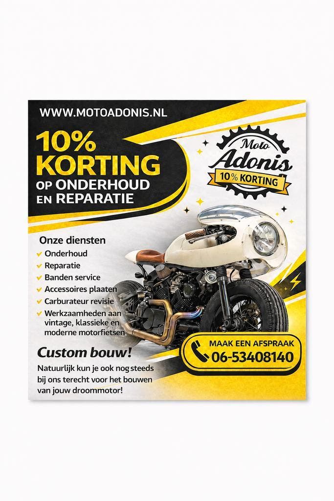 Moto Adonis–Vakkundig onderhoud reparatie voor jouw motor, Motoren, Motoren Inkoop