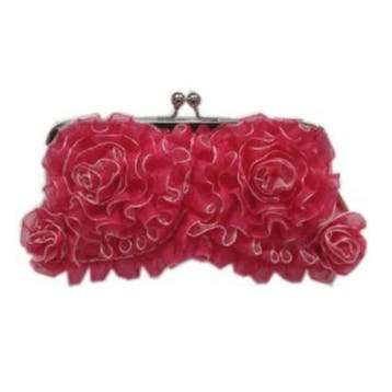 Handtasje met roze rouches - Tassen, Ophalen of Verzenden, Nieuw