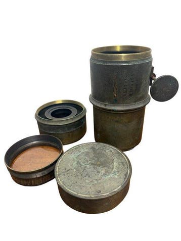 Lerebours et Secretan 7002 Messing lens, Nieuw