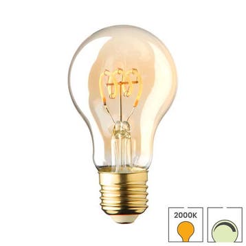E27 LED lamp spiraal | 2.8 watt | 2000K extra warm | Dimbaar, Verzenden, Nieuw, E27 (groot), Led-lamp