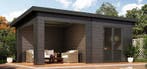 ACTIE!! COMPOSIET TUINHUIS 602x303CM ONDERHOUDSVRIJ 28mm.!!, Kunststof, 200 tot 400 cm, Tuinhuis, Nieuw