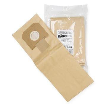 Karcher NT papieren stofzuigerzakken 5, 123schoon huismerk, Verzenden, Nieuw