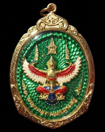 Gouden reliquhouder Rahu en Garuda – De Eclips en de Vlucht, Antiek en Kunst