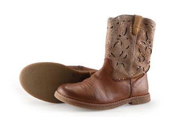 Keq Enkellaarzen Meisjes in maat 32 Cognac, Verzenden, Jongen of Meisje, Keq, Schoenen
