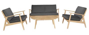 Stoel-Bank Loungeset Narvik Acacia Grijs The Outsider, Tuin en Terras, Tuinbanken, Verzenden, Nieuw