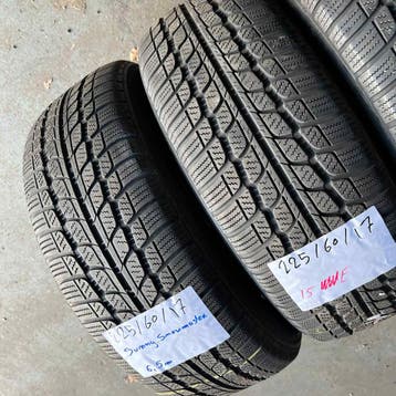 4 x Sunny 225-60-17 Winterbanden 6,5mm, Gebruikt, 17 inch, Band(en), Personenwagen