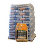 Pallet Giant Flames houtpellets 65 zakken x 15kg (975kg), Minder dan 3 m³, Ophalen of Verzenden, Overige houtsoorten, Blokken