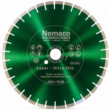 Nemaco diamantzaagblad universeel extra dun 350 x 15,88 mm, Ophalen of Verzenden, Overige typen