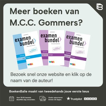 Examenbundel online + boek vwo Biologie 2024/2025, Boeken, Verzenden, Gelezen, M.C.C. Gommers