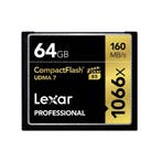 Lexar 64GB Professional 1066x CompactFlash VPG met garantie, Ophalen of Verzenden, Gebruikt