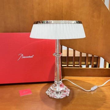 Baccarat - Bureaulamp - Kristal, Stof, chroomgeplateerd, Nieuw