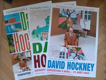 David Hockney (after) - Trois affiches originales