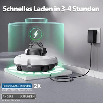 Upgrade Redkey S100 Draadloze zwembadrobot, 200 minuten k..., Verzenden, Nieuw