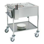 Bain marie wagen GN2/1x1-200mm | 1,5kW | 840x670x860(h)mm, Verzenden, Nieuw in verpakking