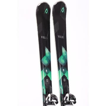 163 dames skis VOLKL FLAIR 81, carbon + Marker TCX 10, Verzenden, Gebruikt