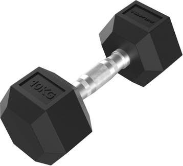 Tunturi Halterset En Dumbbells Vinyl 20 Kg - Gewichten Set Met Kettlebell En Barbell Opdruksteunen Schroefsluiting 30 Mm Anti Slip Grip