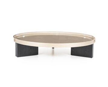 Salontafel Mayson 120x120cm - beige | Eleonora, Ophalen of Verzenden, Nieuw