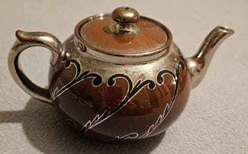 Silvoe Art Ware - Theepot - Steengoed - Antieke theepot