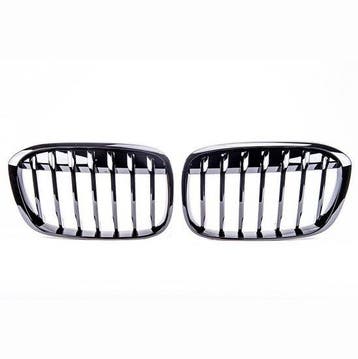 Glanzend zwarte grillen passend voor BMW X1 F48 model 201..., Verzenden, Nieuw