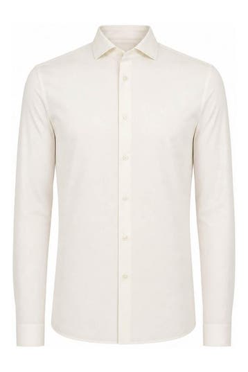 Reiss Overhemd in maat L Wit, Kleding | Heren, Verzenden, Zo goed als nieuw, Wit, Reiss