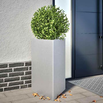 vidaXL Plantenbakken 2 st driehoek 50x43x75 cm, Verzenden, Minder dan 60 cm, Nieuw, Metaal